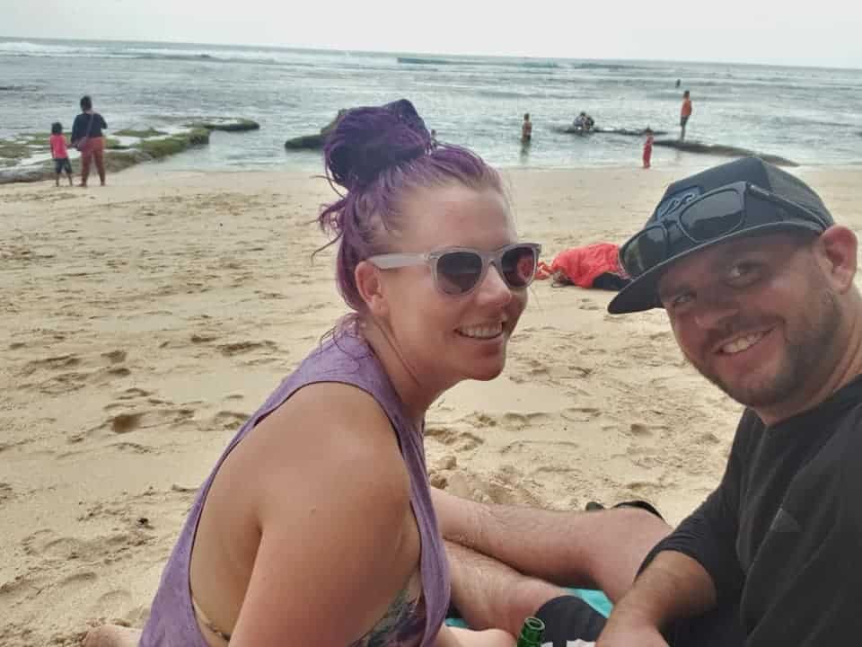 Enjoying Batu Bolong Beach, Bali, Indonesia