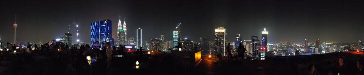 Skyline of Kuala Lumpur from Hell Lounge Bar