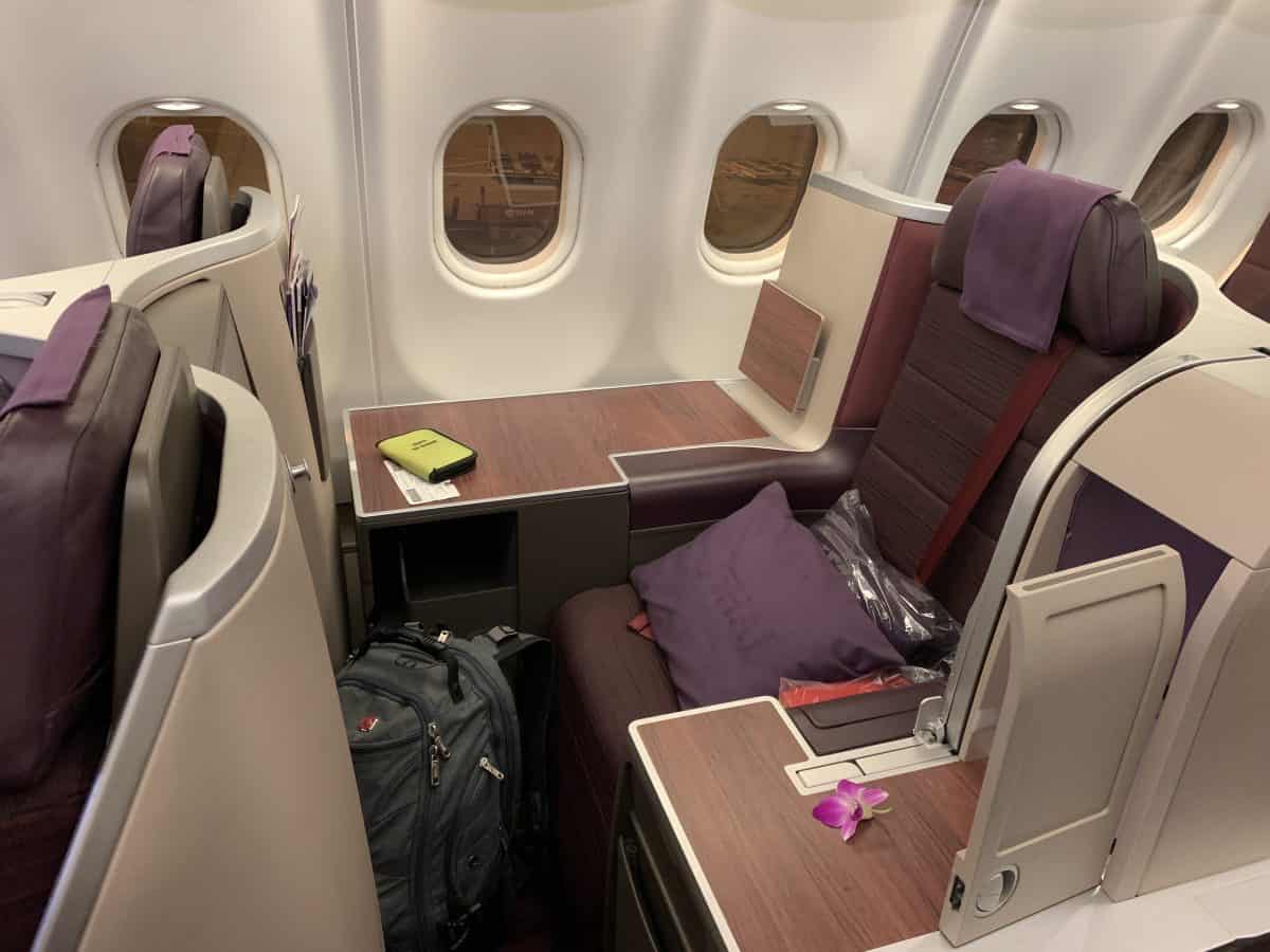 Thai Airways A330 Business Class Throne seat.