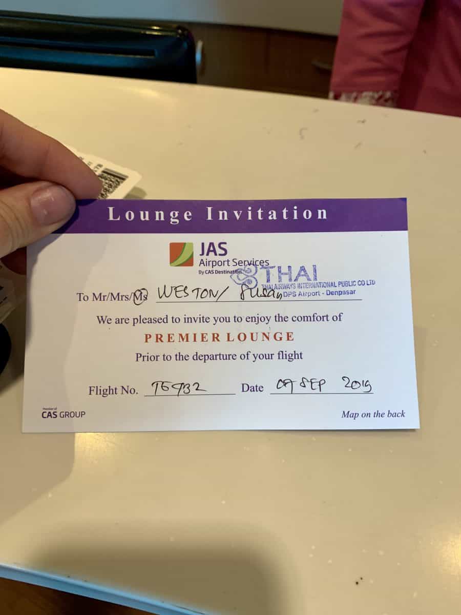 Premier Lounge Invitation, DPS