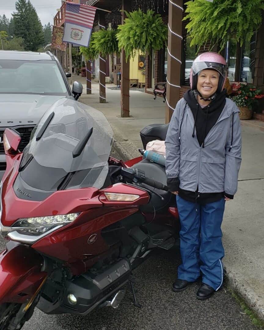 Staying Warm on our cross-country motorcycle trip