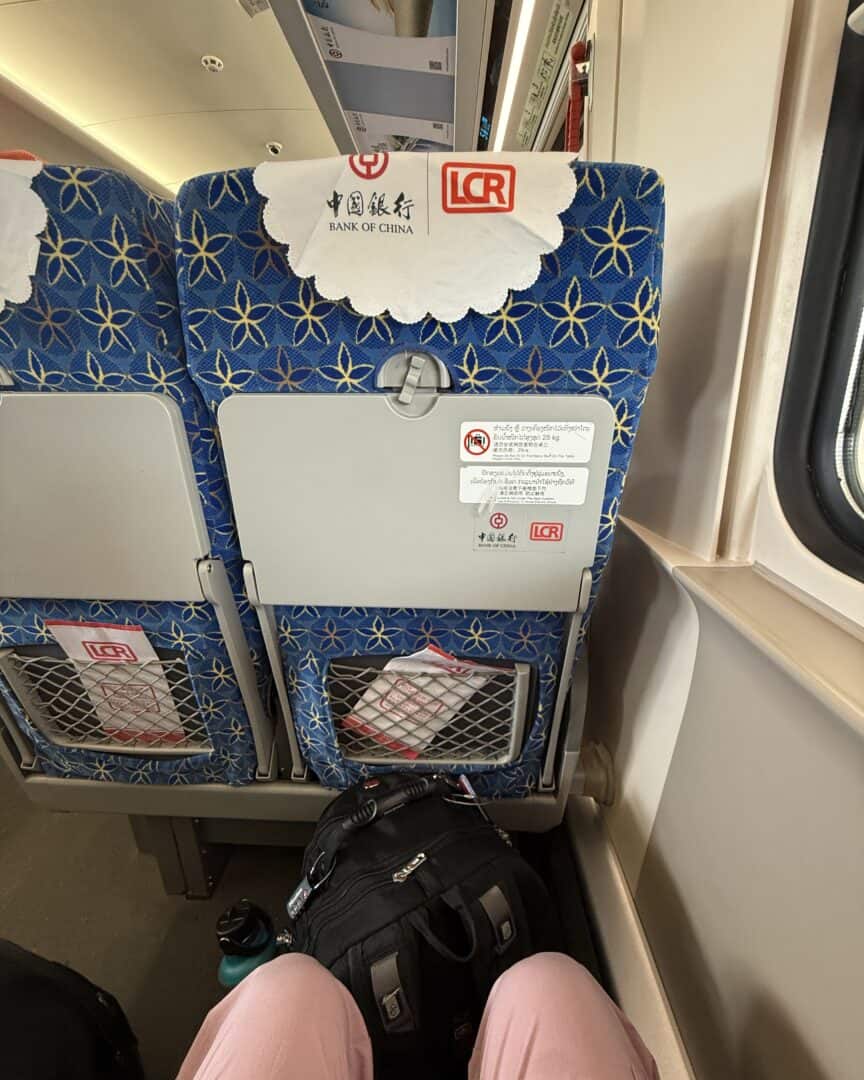 Second Class Seat Laos-China Railway