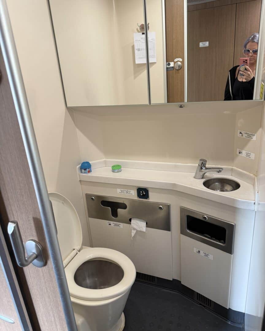 Western Bathroom Laos Train