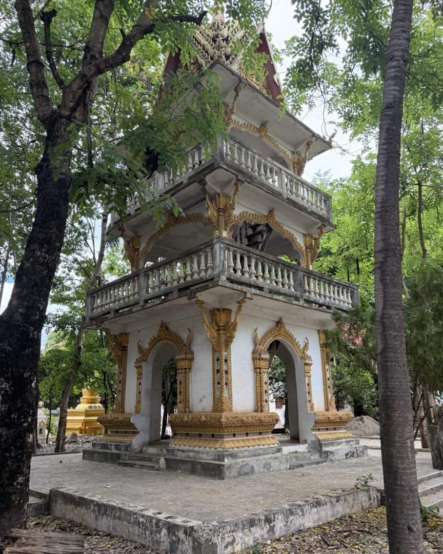 Visiting a Temple In Vientiane, Laos